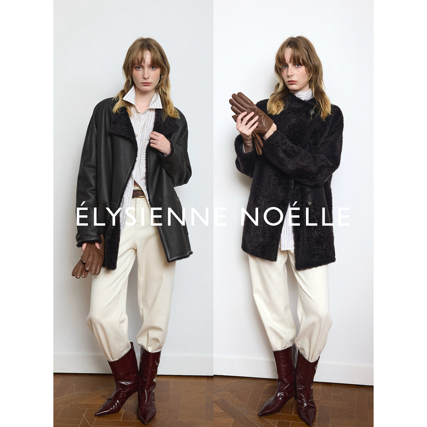 【EN】豪奢泰迪lacon皮草 进口拉贡小胎羊皮毛一体 两面穿 ENWA4006