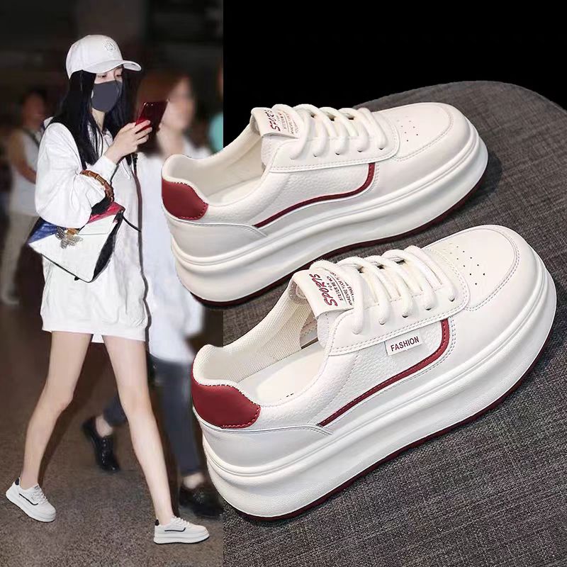 如厚底小白鞋女2025年秋季新款显脚小轻便爆款超火运动板鞋K585