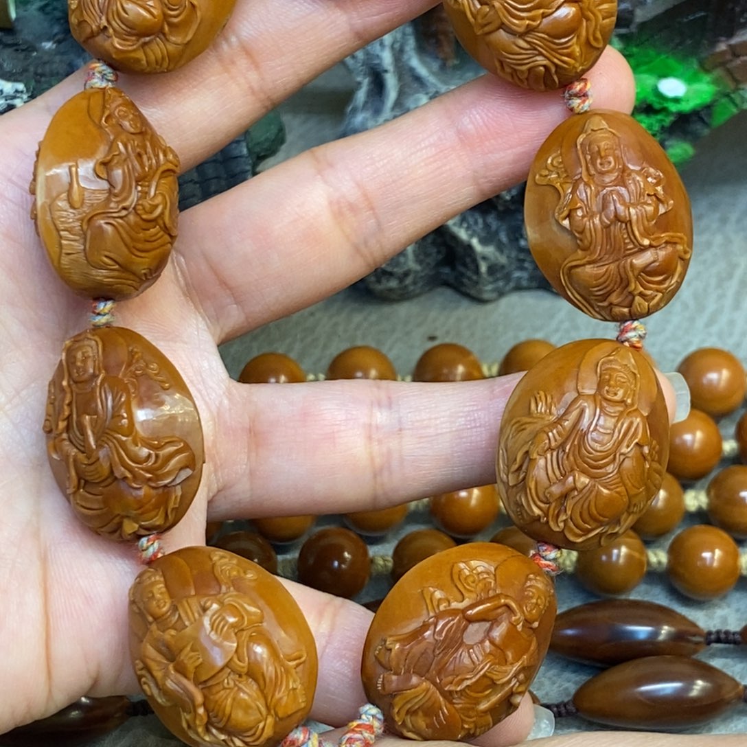 橄榄核手串/手链浮雕观音手持2.2✖️2.7