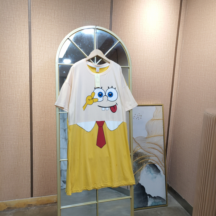 EV130孕妇黄色睡裙L110-140  XL130-150