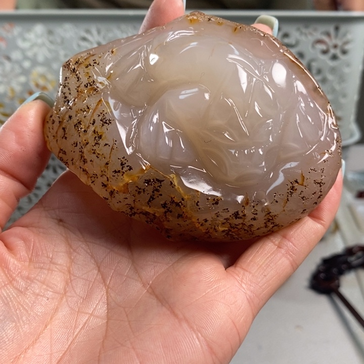 玛瑙/玉髓未镶嵌吊坠(不含链)