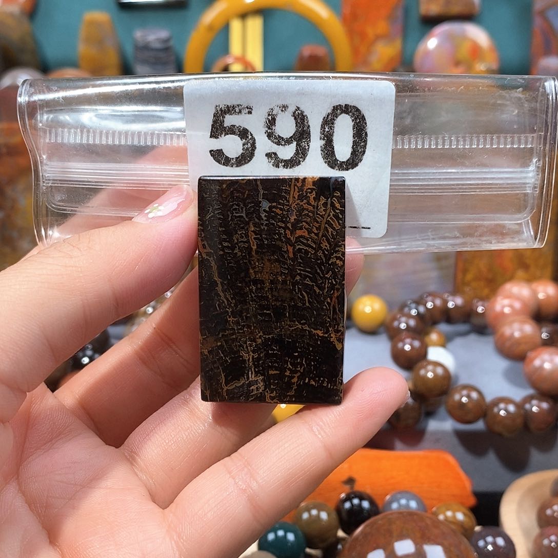 硅化玉天然北票硅化玉牌子未镶嵌