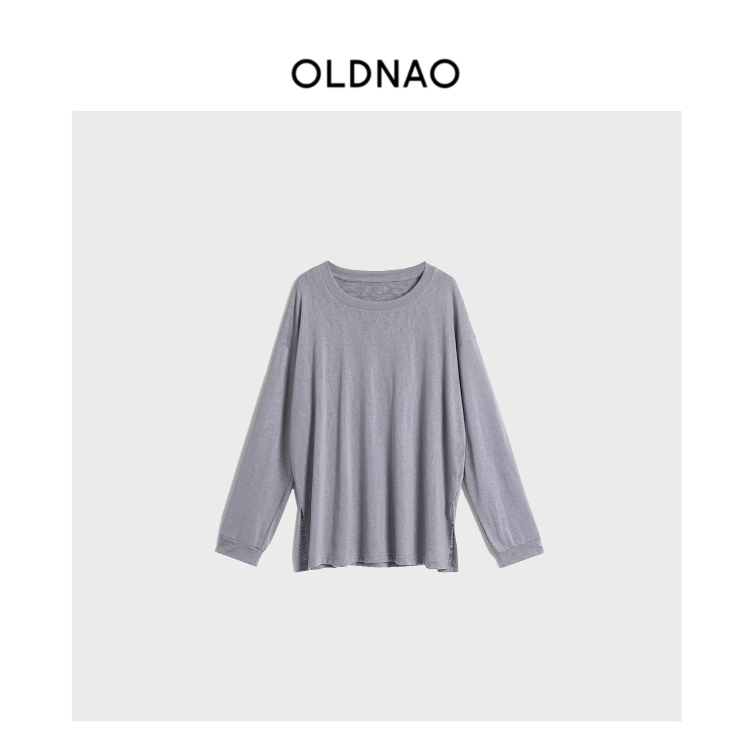 【OLDNAO】品牌订单线超垂纸片人天丝开衩防晒长袖T恤-NI-2250
