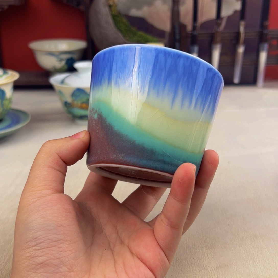 杯子纯手工柴烧主人杯