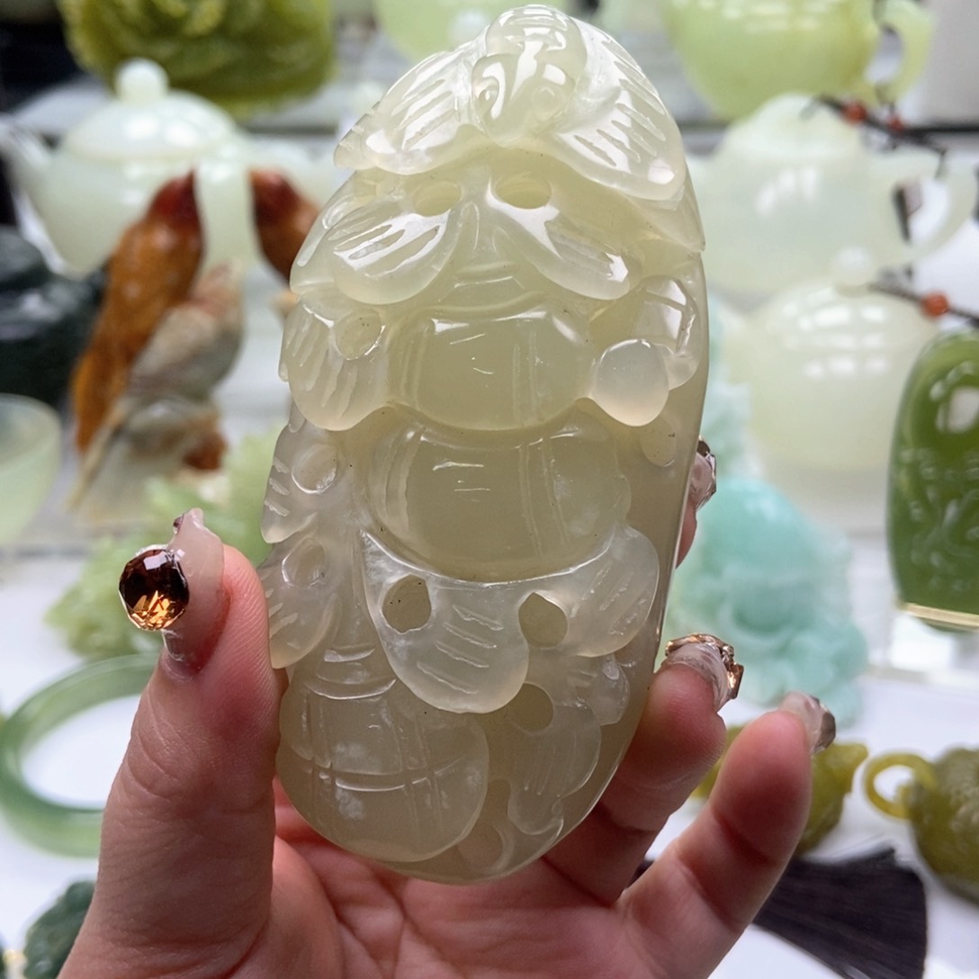 蛇纹石玉手把未镶嵌