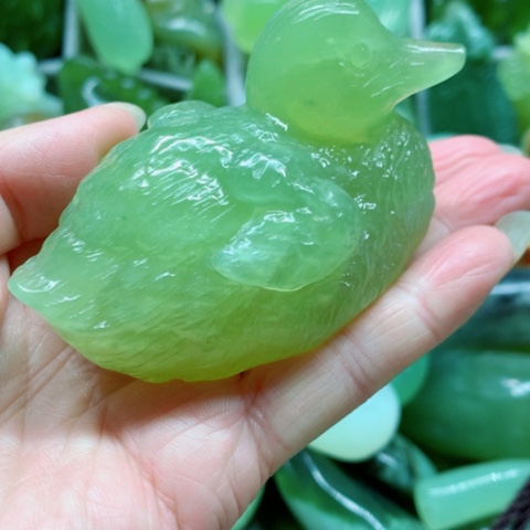 蛇纹石玉未镶嵌手把件