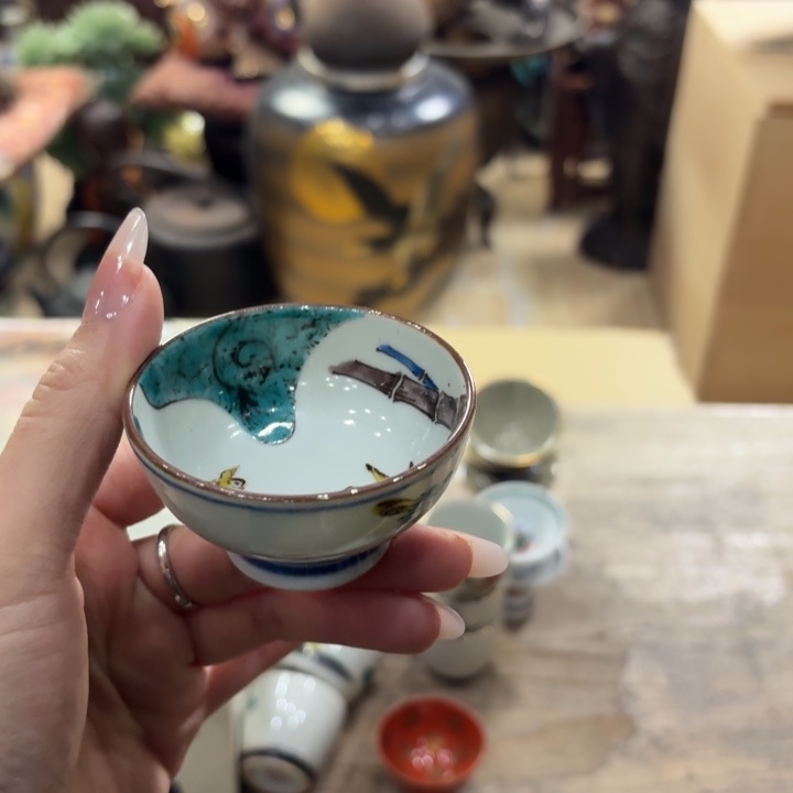 陶瓷古美术置物摆件