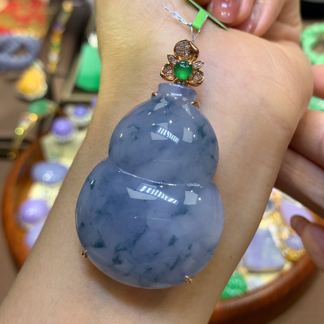 【闪购商品】翡翠18K金镶嵌颈饰翡翠