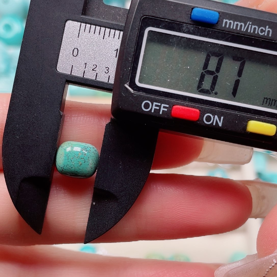 绿松石原矿银S925镶嵌