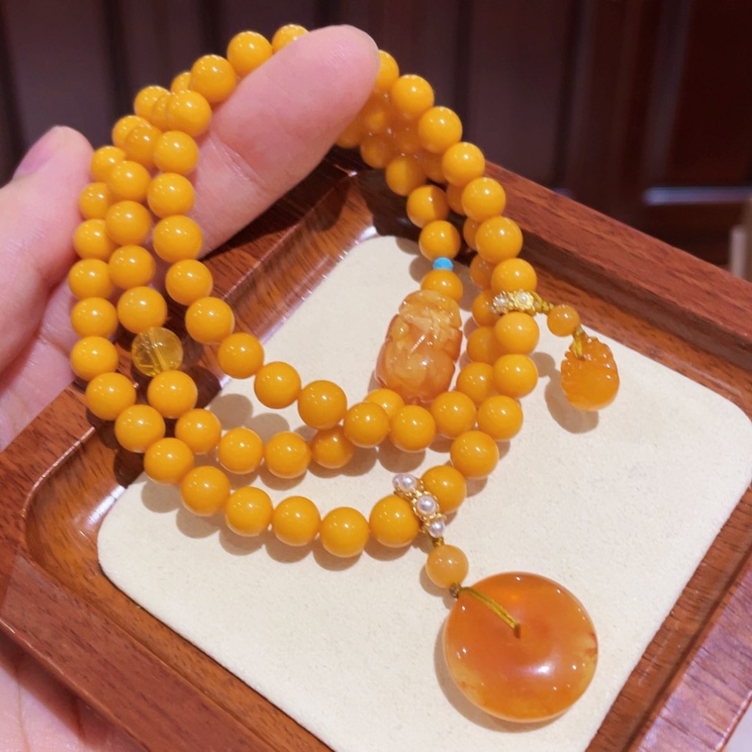 蜜蜡手链未镶嵌手串