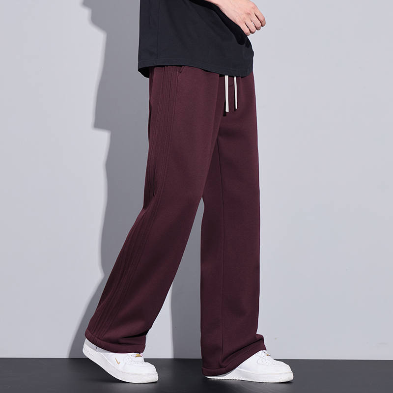 2025新款春季男装潮流男士工装裤子男款潮牌休闲长裤男裤安哥拉红