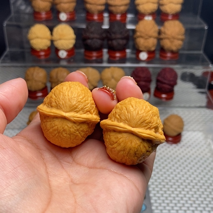 文玩核桃把件太阳系元宝27