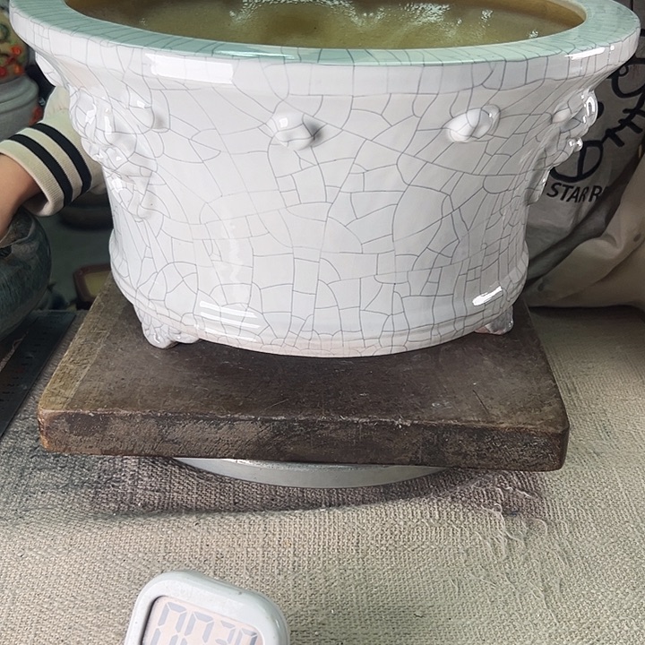 大***3泳坤堂石湾花盆陶瓷