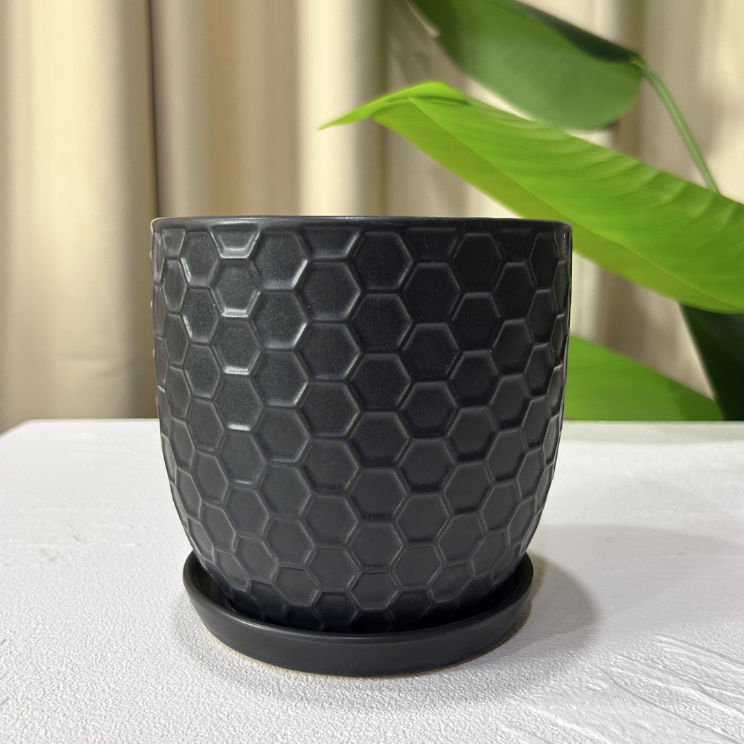 P20口14高14北欧风花盆适合发财树绿萝月季等绿植花卉