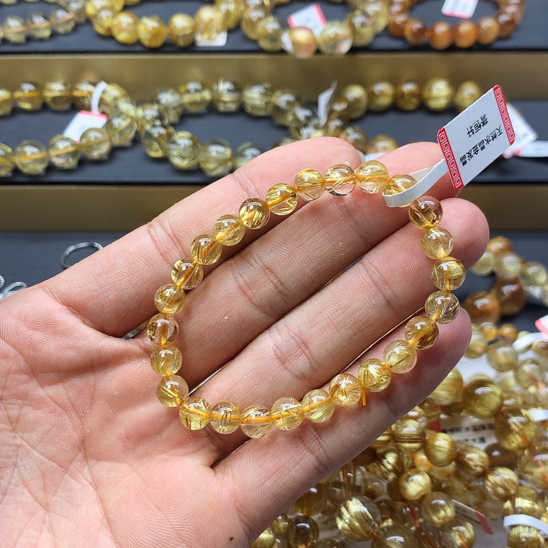 水晶手链未镶嵌钛晶7