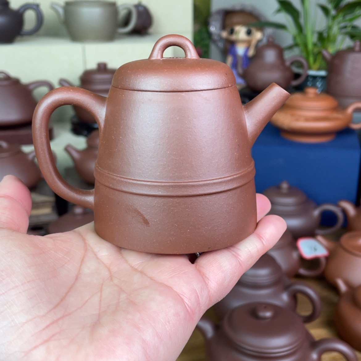 【闪购商品】紫砂茶壶中槽青金钟壶