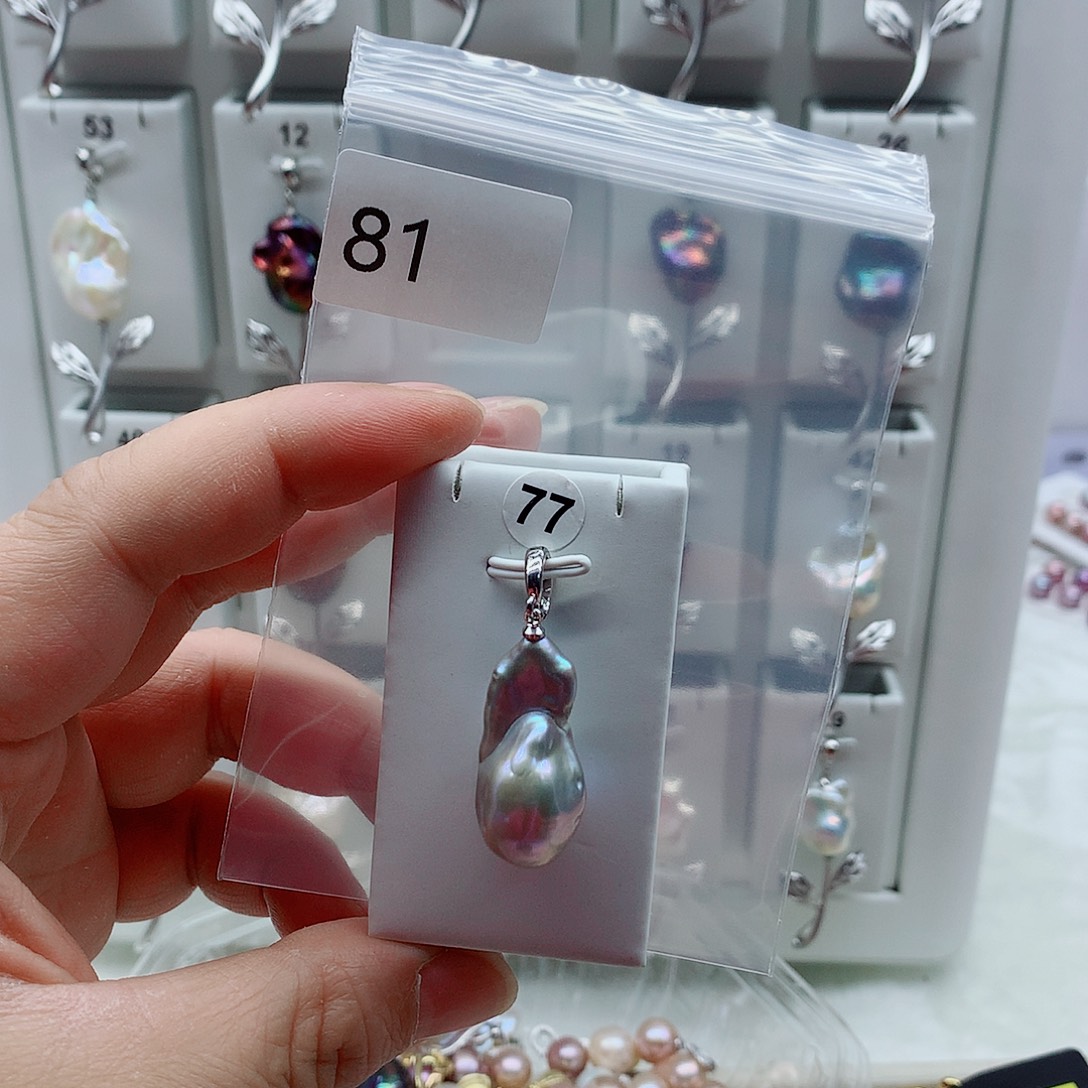 淡水珍珠吊坠(不含链)合金