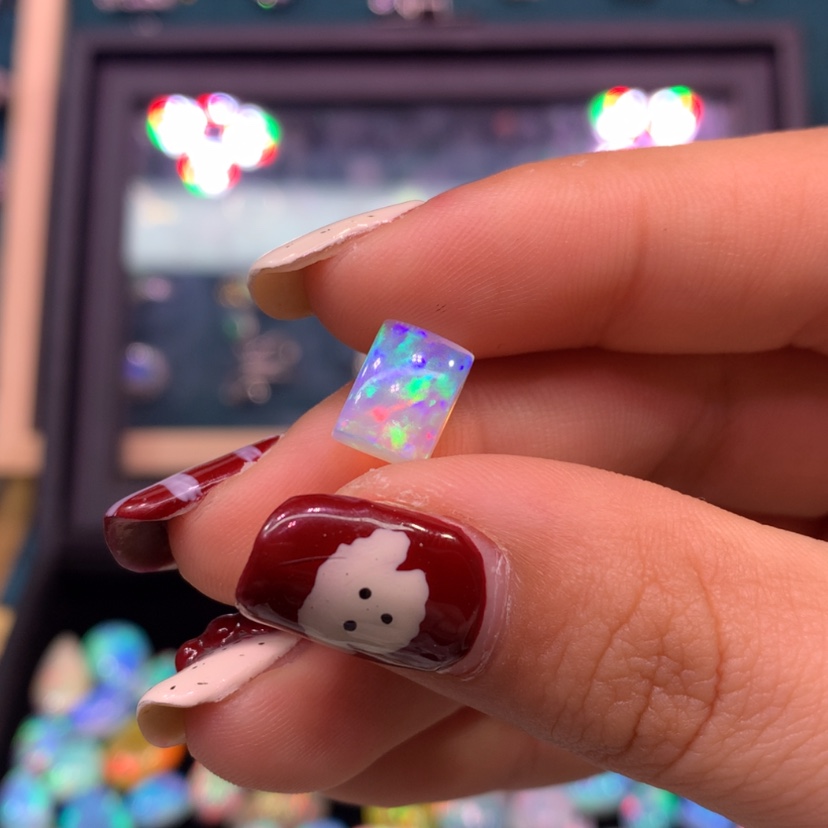 【闪购商品】欧泊裸石定制不要证书银S925镀金镶嵌晨*1