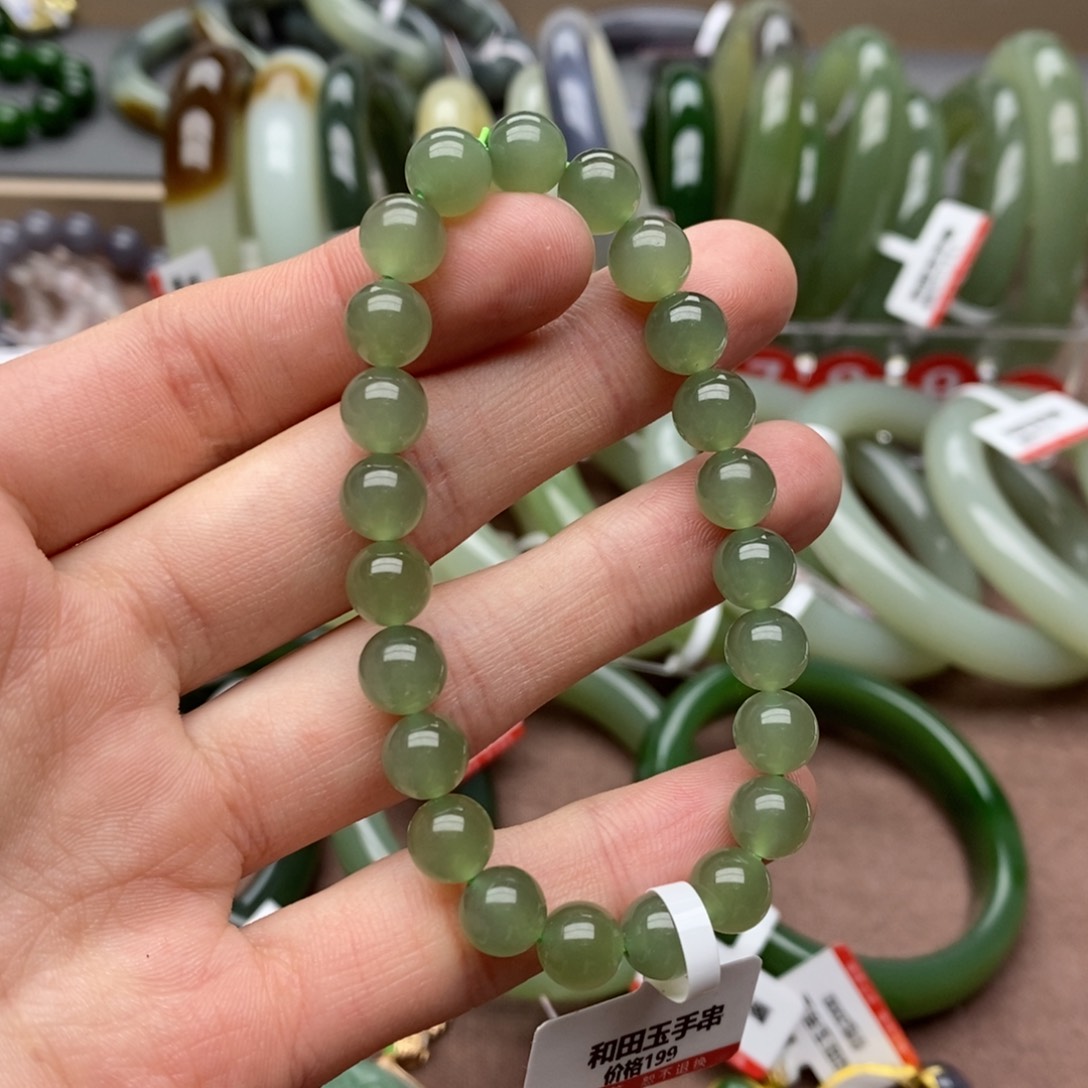 和田玉手链未镶嵌