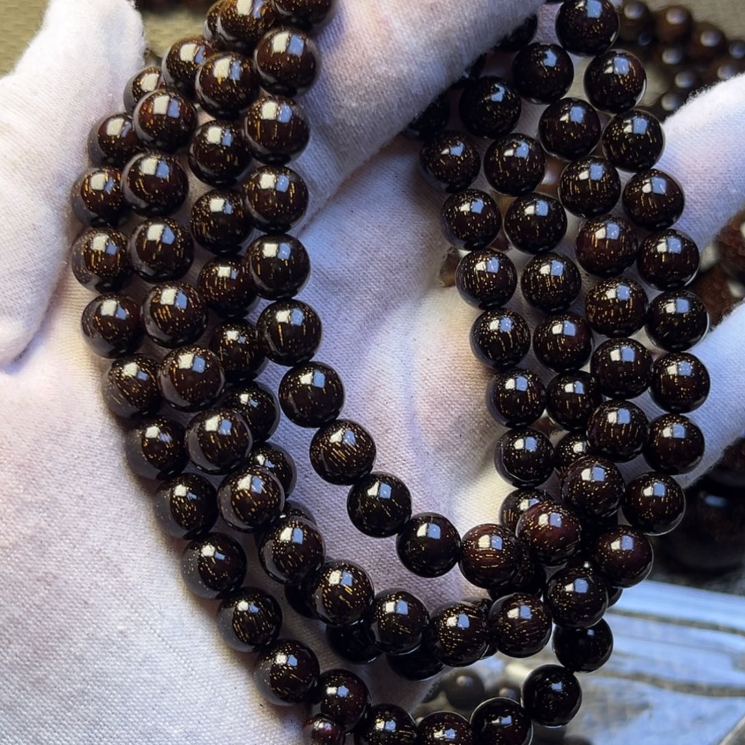 檀香紫檀（小叶紫檀）0.8 108颗满天星