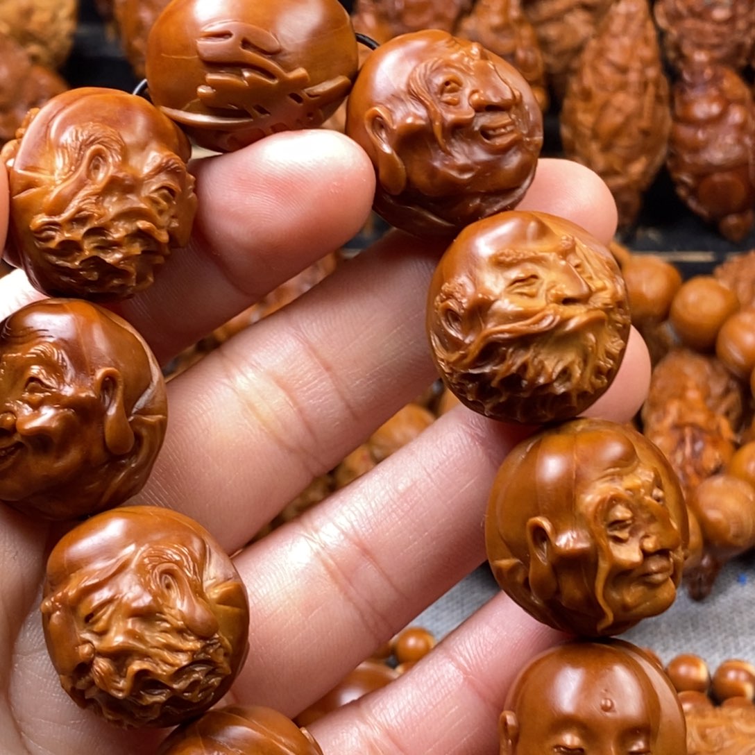 橄榄核手串/手链手***界核雕手串