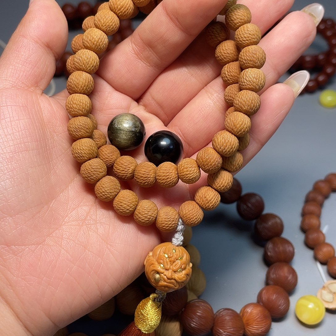 彪***少猴头核桃手串龙麟