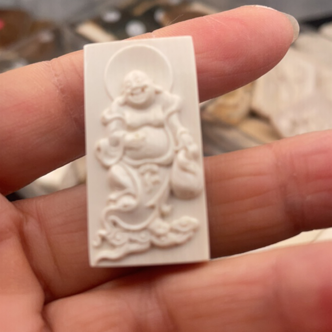 猛犸牙心料小雕刻