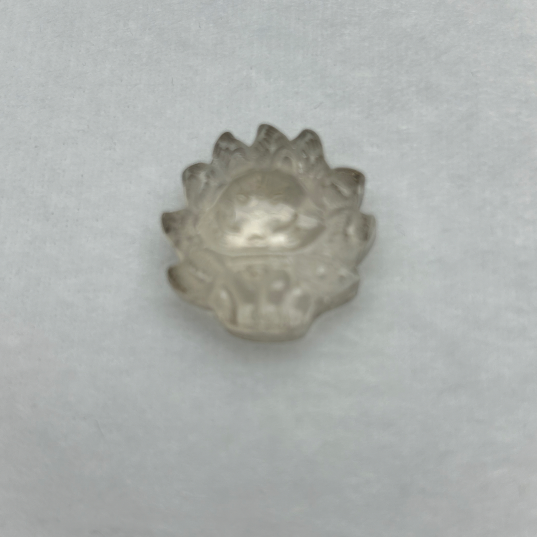 天然茶水晶炸毛九尾狐狸吊坠