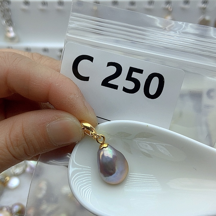 淡水珍珠颈饰银S925镶嵌