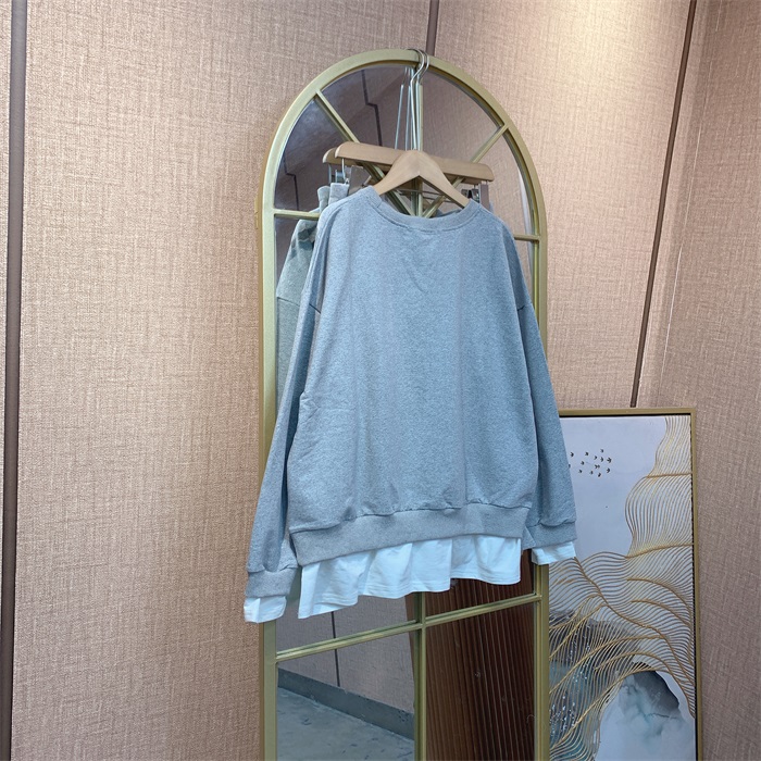 AA319灰色孕妇衣两件套100-130