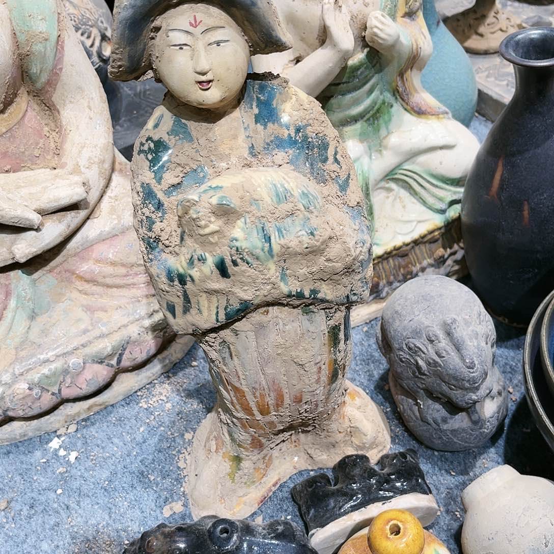 刘*甲瓦当摆件茶台的一