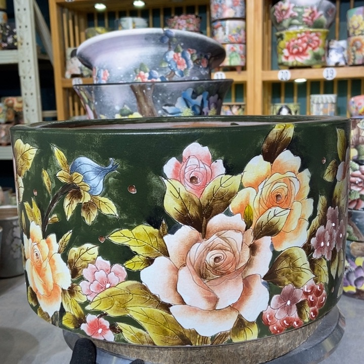 红陶景德镇艺术手绘作品