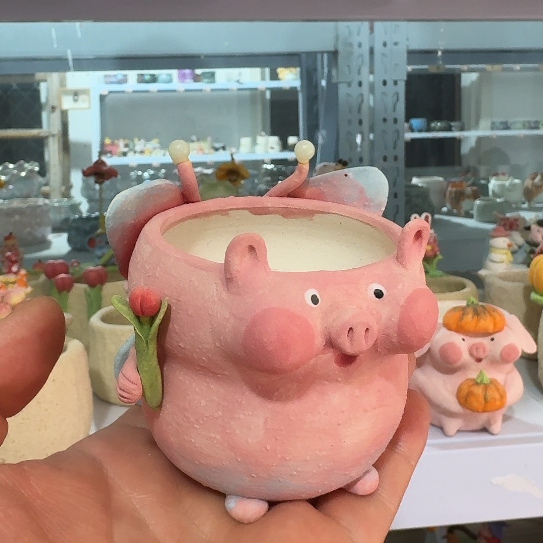 厂家直销手工花盆摆件