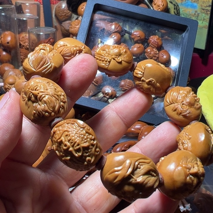 四***十橄榄核手串/手链2.1赵进罗汉