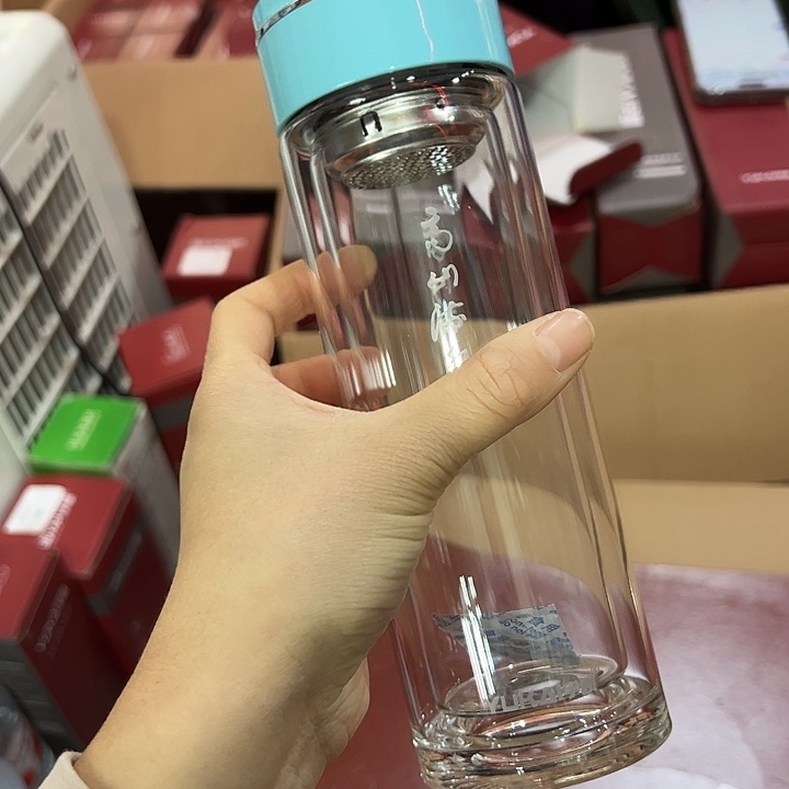 宇剀玻璃杯360360360高三流水里蓝色