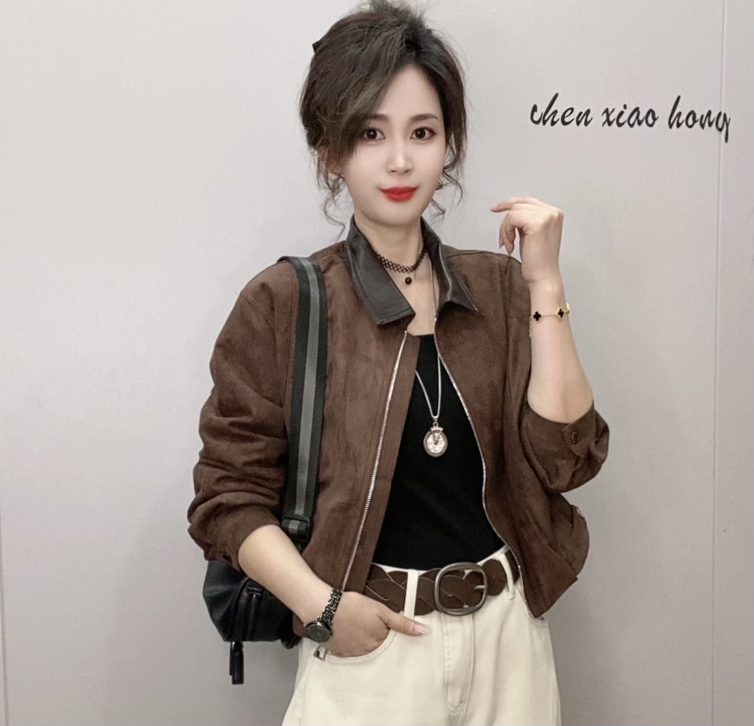 《陈小红》2025季新女冬款夹棉短款外套宽松显瘦韩版保暖上衣