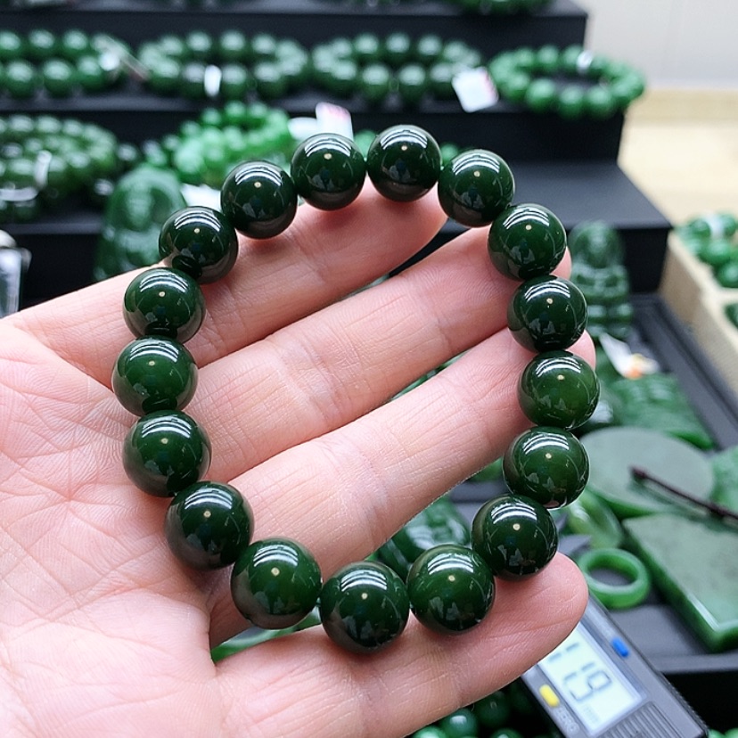 【闪购商品】未镶嵌和田玉（碧玉）手链