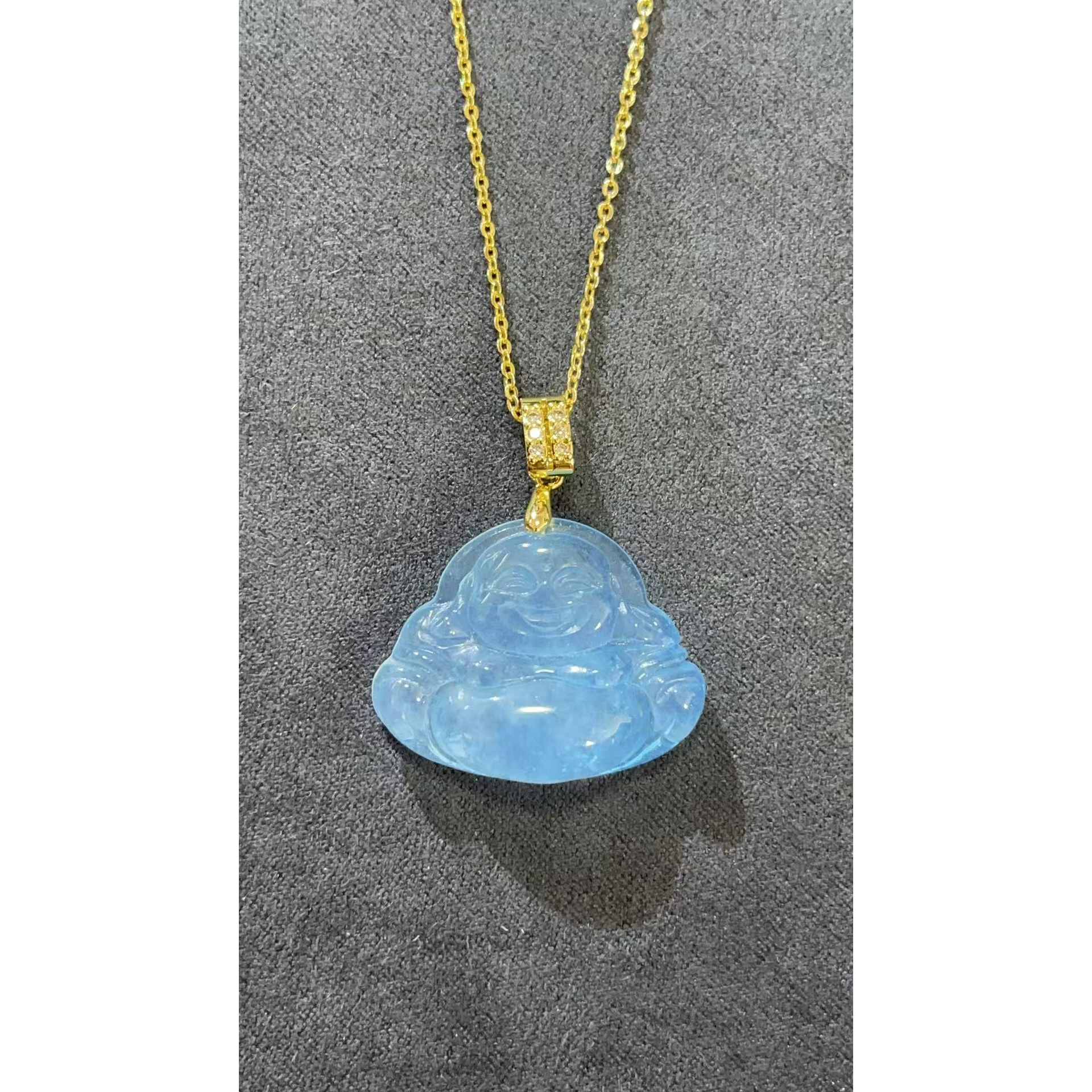 吊坠 福玺甄选蓝佛公吊坠6810