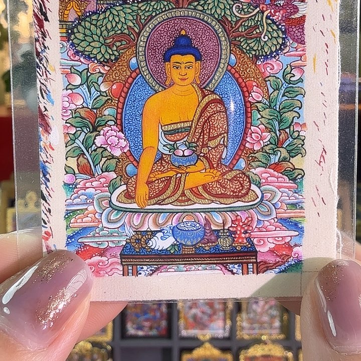 吊坠释迦纯手绘多杰