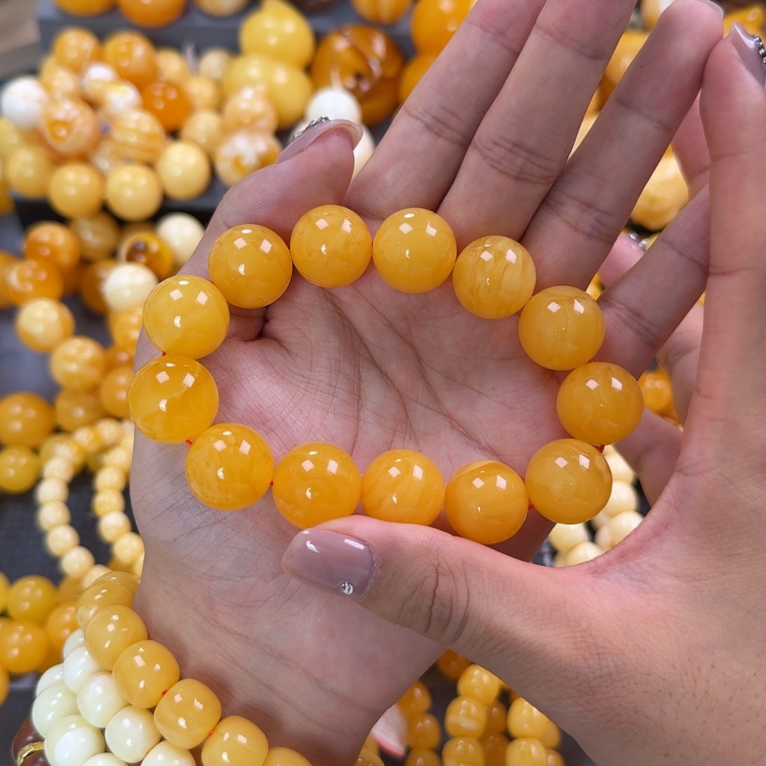 蜜蜡未镶嵌珠宝奇石18mm