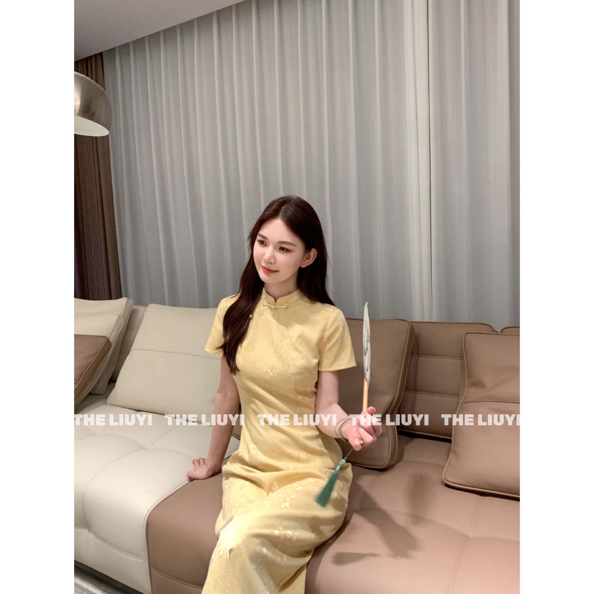 【LIUYI】梦华录~夏季新中式气质风旗袍连衣裙55186