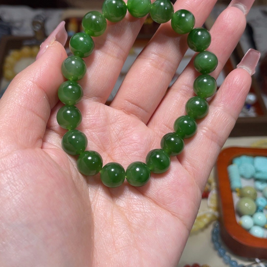 和田玉手串未镶嵌