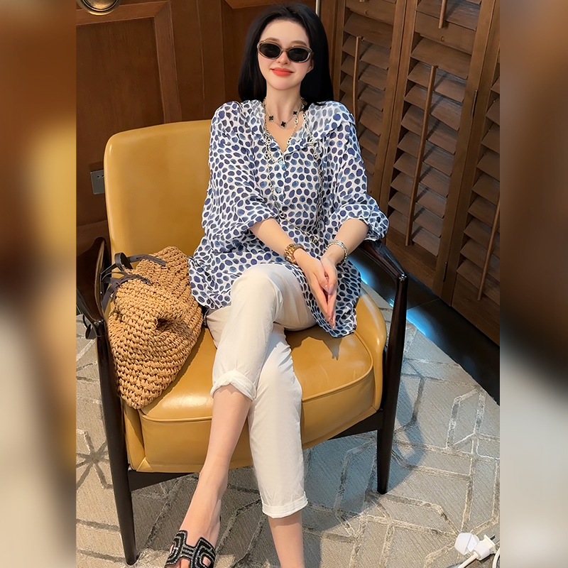 Linda姐高端线【欧若风】夏季新款气质连帽上衣衬衫AS5SCS0338