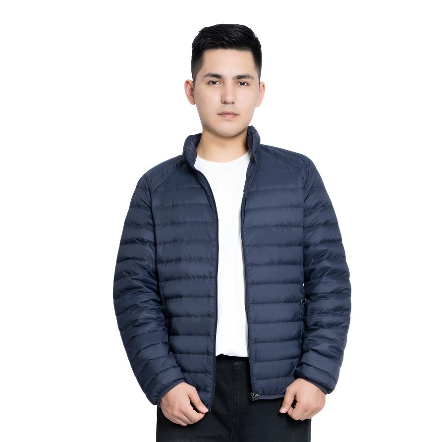 男女同款轻薄初春羽绒服无帽立领外套休闲保暖百搭秋冬防风羽绒服