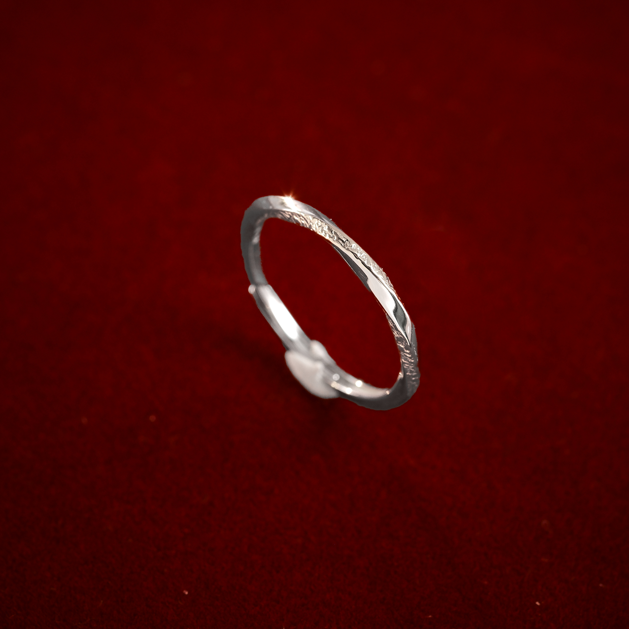 足银戒指 足银990钮纹电金色戒指 时尚百搭 手圈可调（JZ9549）