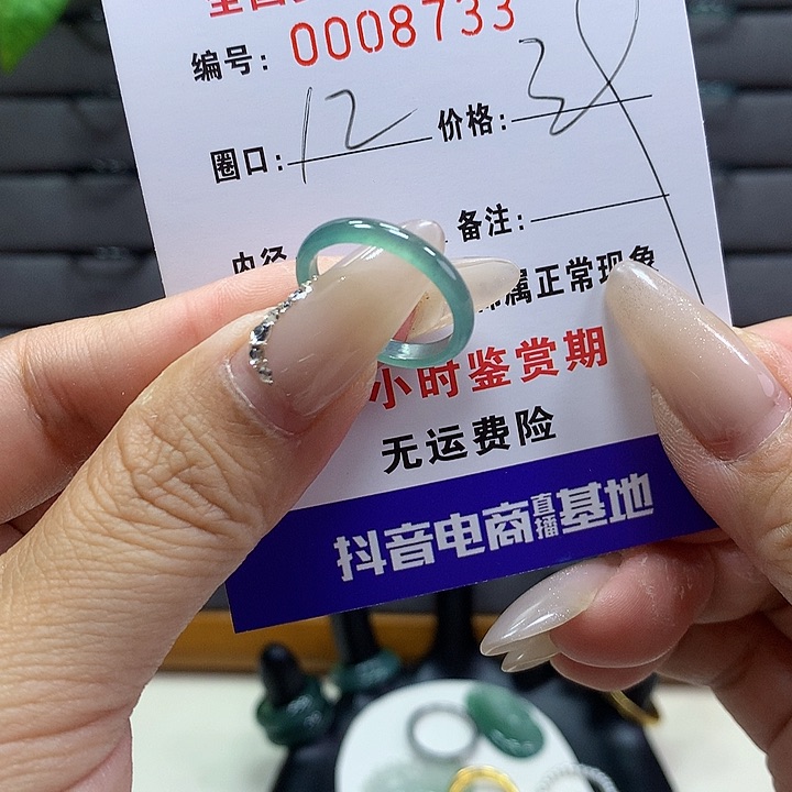 翡翠戒圈未镶嵌      8733