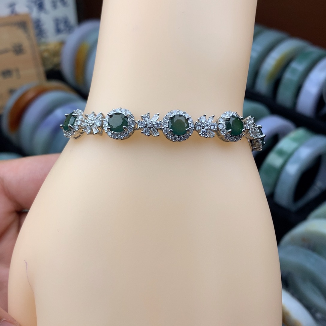 未镶嵌手链翡翠手链