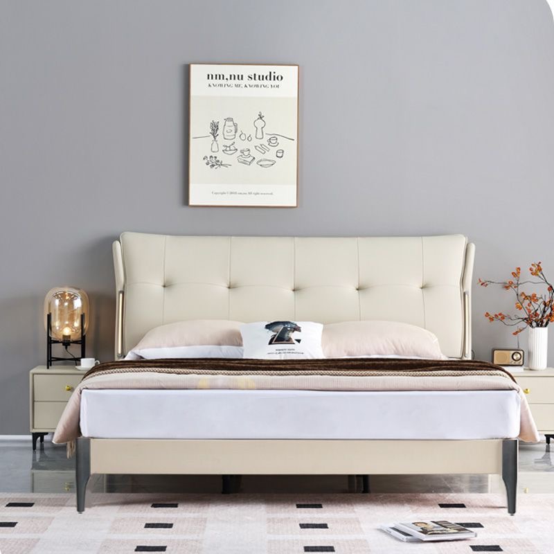 优得美【大展宏图】顶好麦8222#榫卯床主卧床意式简约床1.8米床婚床