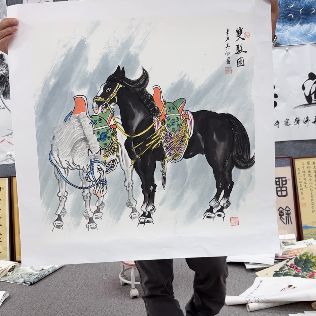 国画国画作品多次