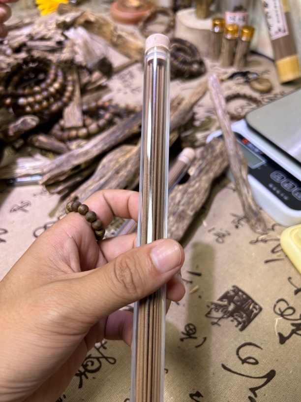 松塔香天然线香中式熏香搭配莲花香插使用